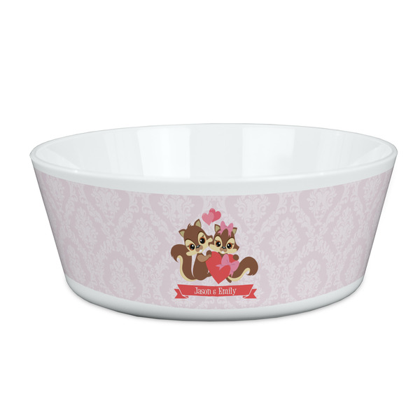 Custom Chipmunk Couple Kid's Bowl (Personalized)