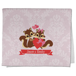 Chipmunk Couple Kitchen Towel - Poly Cotton w/ Couple's Names