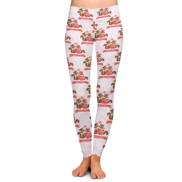 Custom Chipmunk Couple Ladies Leggings - Extra Large (Personalized)