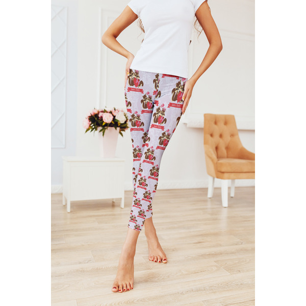 Chipmunk Couple Ladies Leggings - LIFESTYLE 2