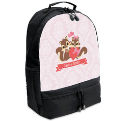 Chipmunk Couple Backpacks - Black (Personalized)