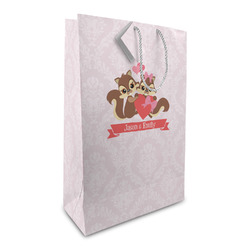 Chipmunk Couple Large Gift Bag (Personalized)