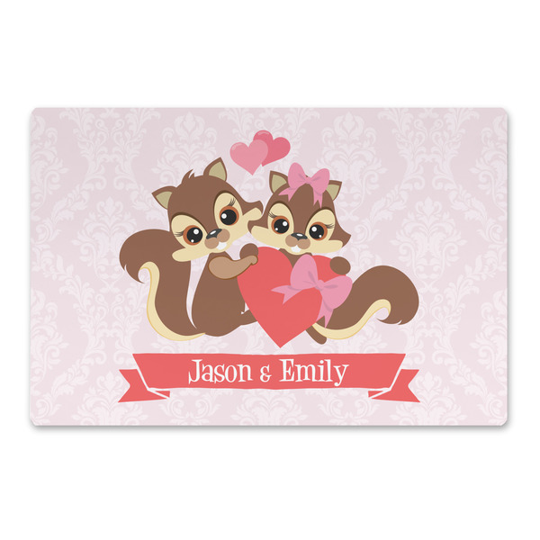 Custom Chipmunk Couple Large Rectangle Car Magnet (Personalized)