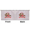 Chipmunk Couple Large Zipper Pouch Approval (Front and Back)
