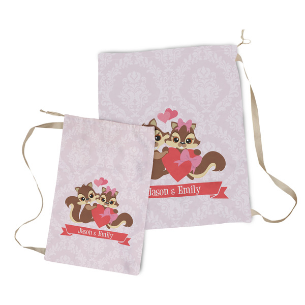 Chipmunk Couple Laundry Bag - Both Bags