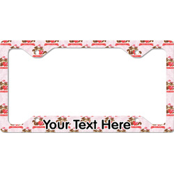 Chipmunk Couple License Plate Frame - Style C (Personalized)