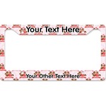 Chipmunk Couple License Plate Frame - Style B (Personalized)