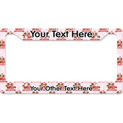 Chipmunk Couple License Plate Frame - Style B (Personalized)