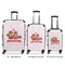Chipmunk Couple Luggage Bags all sizes - With Handle