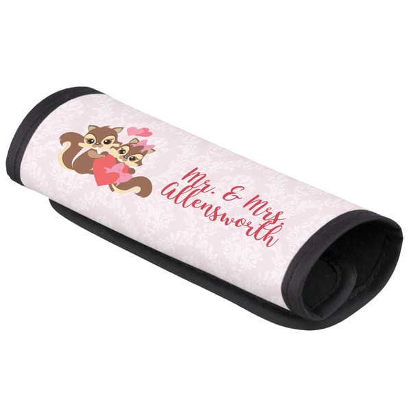 Custom Chipmunk Couple Luggage Handle Cover (Personalized)
