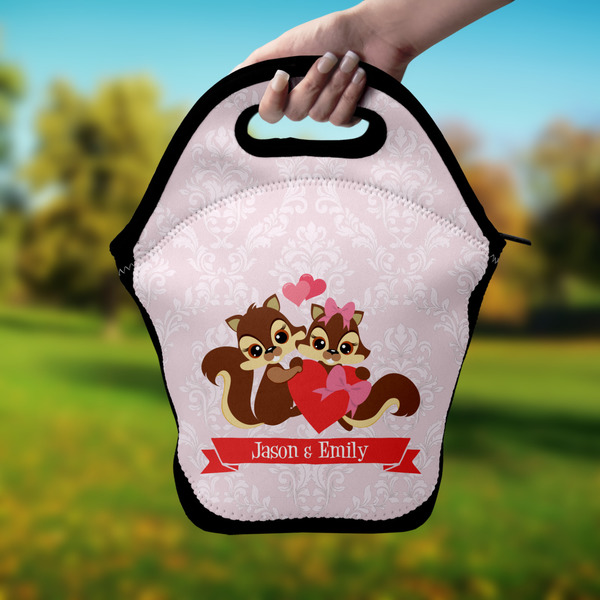 Chipmunk Couple Lunch Bag - Hand