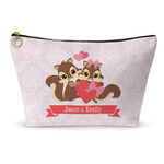 Chipmunk Couple Makeup Bag - Small - 8.5"x4.5" (Personalized)