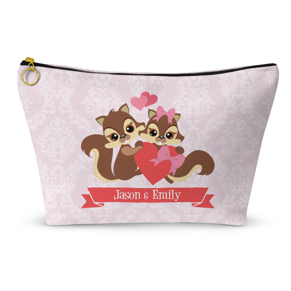 Custom Chipmunk Couple Makeup Bag - Small - 8.5"x4.5" (Personalized)