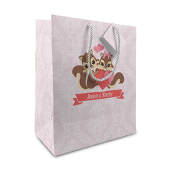 Chipmunk Couple Medium Gift Bag (Personalized)