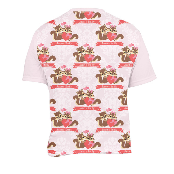 Chipmunk Couple Men's Crew Neck T Shirt Medium - Back