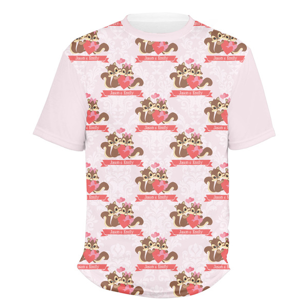 Custom Chipmunk Couple Men's Crew T-Shirt - Small (Personalized)