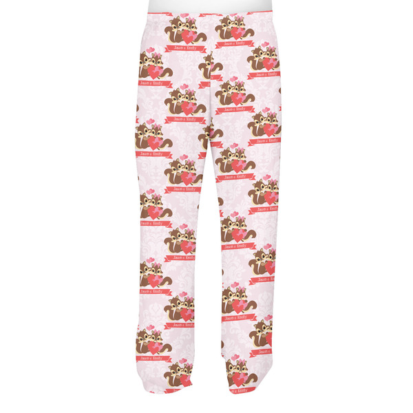 Chipmunk Couple Men's Pjs Back - on model