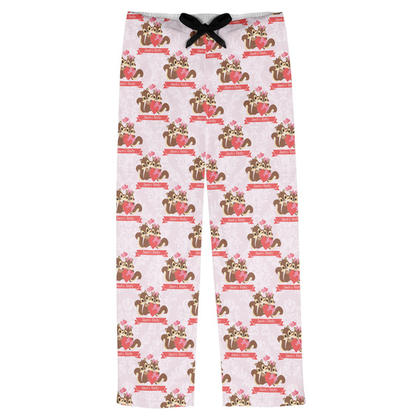 Custom Chipmunk Couple Mens Pajama Pants - M (Personalized)