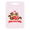 Chipmunk Couple Metal Luggage Tag - Front Without Strap