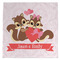 Chipmunk Couple Microfiber Dish Towel (Personalized)