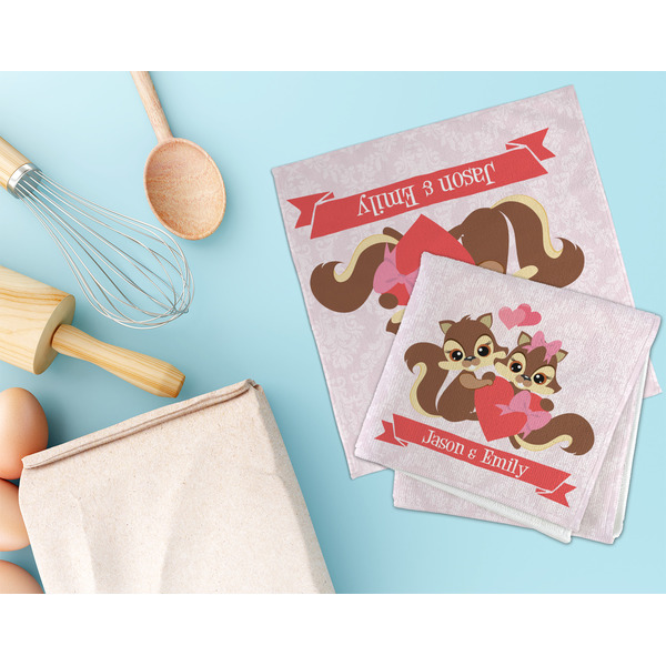 Chipmunk Couple Microfiber Dish Rag - LIFESTYLE