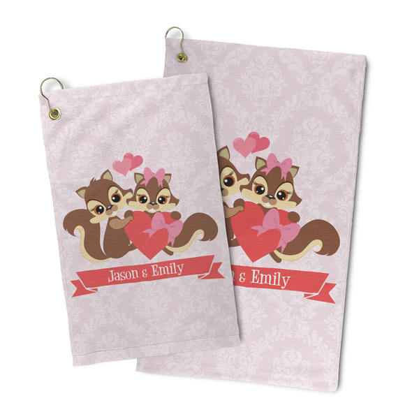 Chipmunk Couple Microfiber Golf Towel - PARENT/MAIN