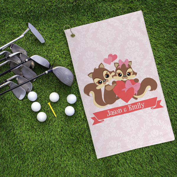 Chipmunk Couple Microfiber Golf Towels - LIFESTYLE