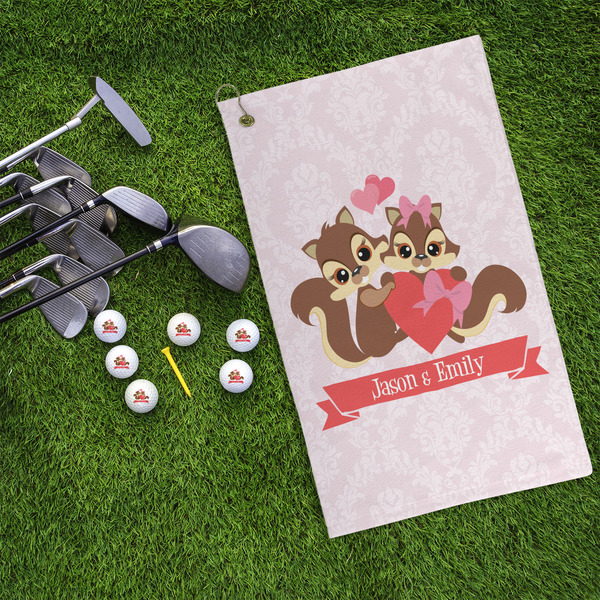 Chipmunk Couple Microfiber Golf Towels - LIFESTYLE