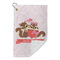 Chipmunk Couple Microfiber Golf Towels Small - FRONT FOLDED