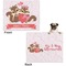 Chipmunk Couple Microfleece Dog Blanket - Large- Front & Back