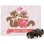 Chipmunk Couple Dog Blanket - Regular (Personalized)