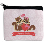 Chipmunk Couple Rectangular Coin Purse (Personalized)