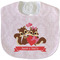 Chipmunk Couple New Baby Bib - Closed and Folded