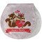 Chipmunk Couple Burp Pad - Velour w/ Couple's Names