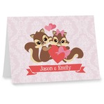 Chipmunk Couple Note cards (Personalized)