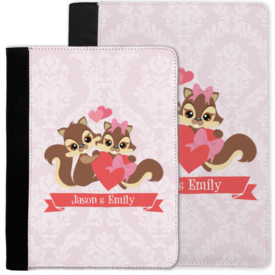 Chipmunk Couple Notebook Padfolio w/ Couple's Names