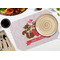 Chipmunk Couple Octagon Placemat - Single front (LIFESTYLE) Flatlay