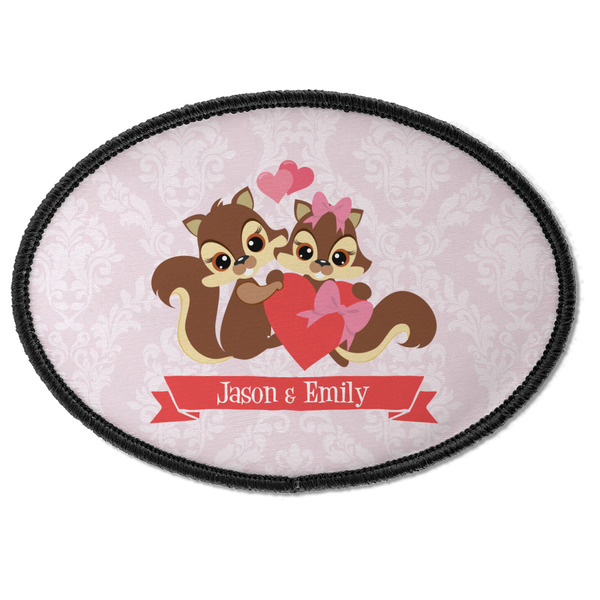 Chipmunk Couple Oval Patch