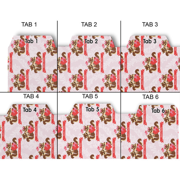 Chipmunk Couple Page Dividers - Set of 6 - Approval