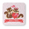 Chipmunk Couple Paper Coasters - Approval