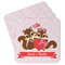 Chipmunk Couple Paper Coasters - Front/Main