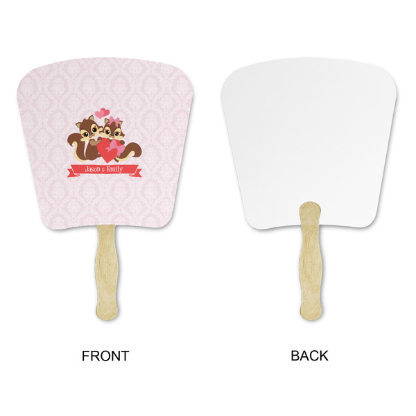 Chipmunk Couple Paper Fans - Approval