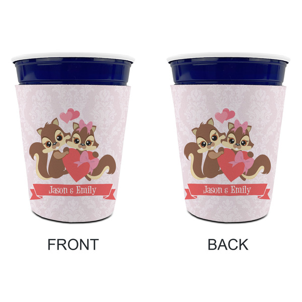 Chipmunk Couple Party Cup Sleeves - without bottom - Approval