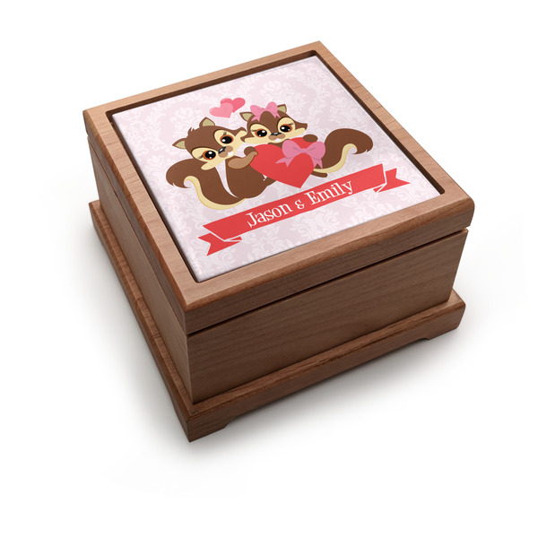 Custom Chipmunk Couple Pet Urn w/ Couple's Names