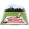 Chipmunk Couple Picnic Blanket - with Basket Hat and Book - in Use