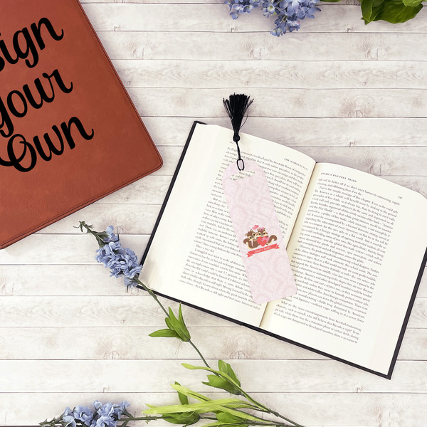 Chipmunk Couple Plastic Bookmarks - In Context