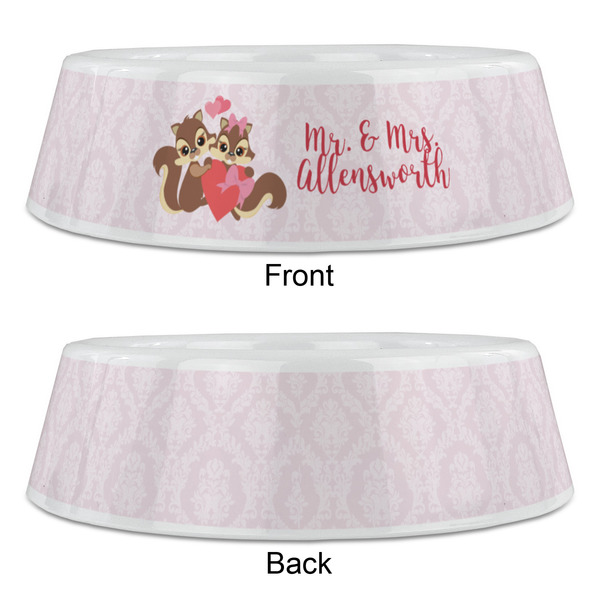 Chipmunk Couple Plastic Pet Bowls - Large - APPROVAL