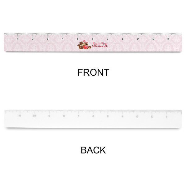 Chipmunk Couple Plastic Ruler - 12" - APPROVAL