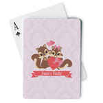 Chipmunk Couple Playing Cards (Personalized)