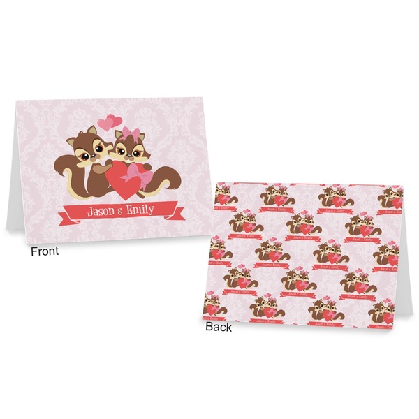 Chipmunk Couple Postcard - Front and Back